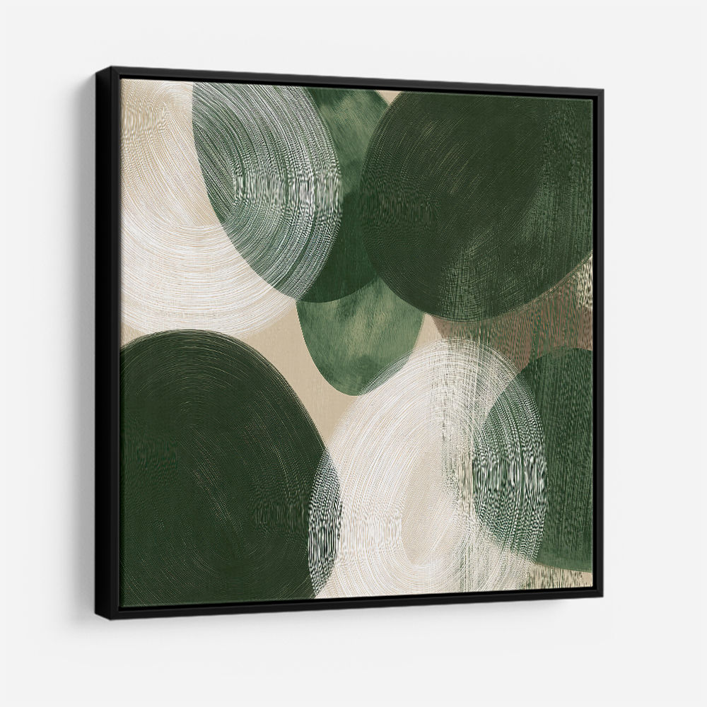 Abstract Minimalist Artwork With Overlapping Ovals 5