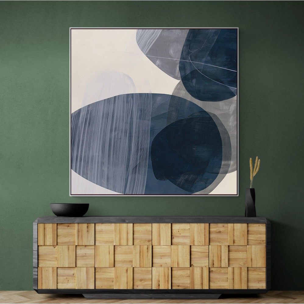 Abstract Minimalist Artwork With Overlapping Ovals 6
