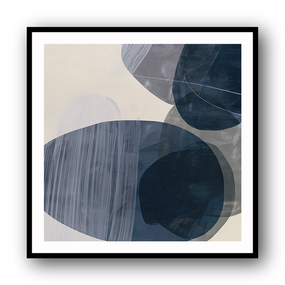 Abstract Minimalist Artwork With Overlapping Ovals 6