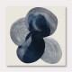 Abstract Minimalist Artwork With Three Large Overlapping Ovals 1