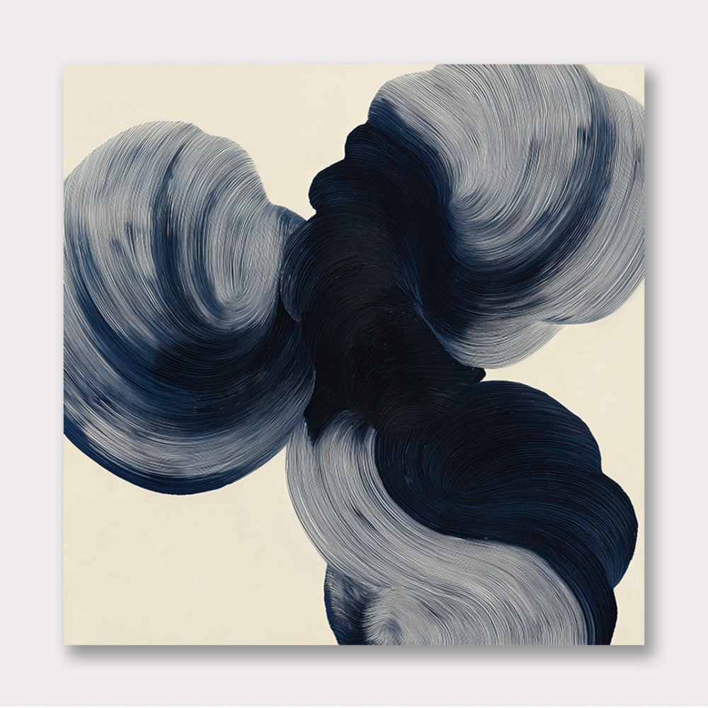 Abstract Minimalist Artwork With Three Large Overlapping Ovals 2