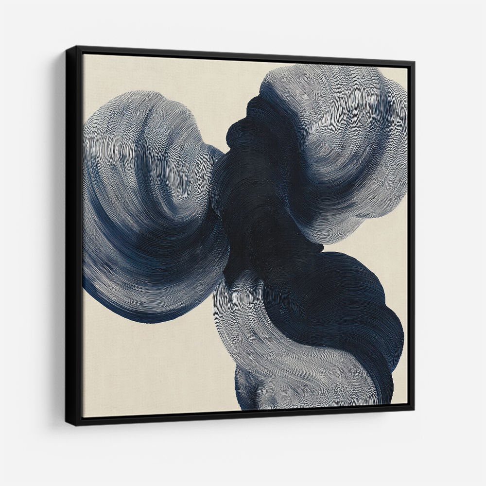 Abstract Minimalist Artwork With Three Large Overlapping Ovals 2