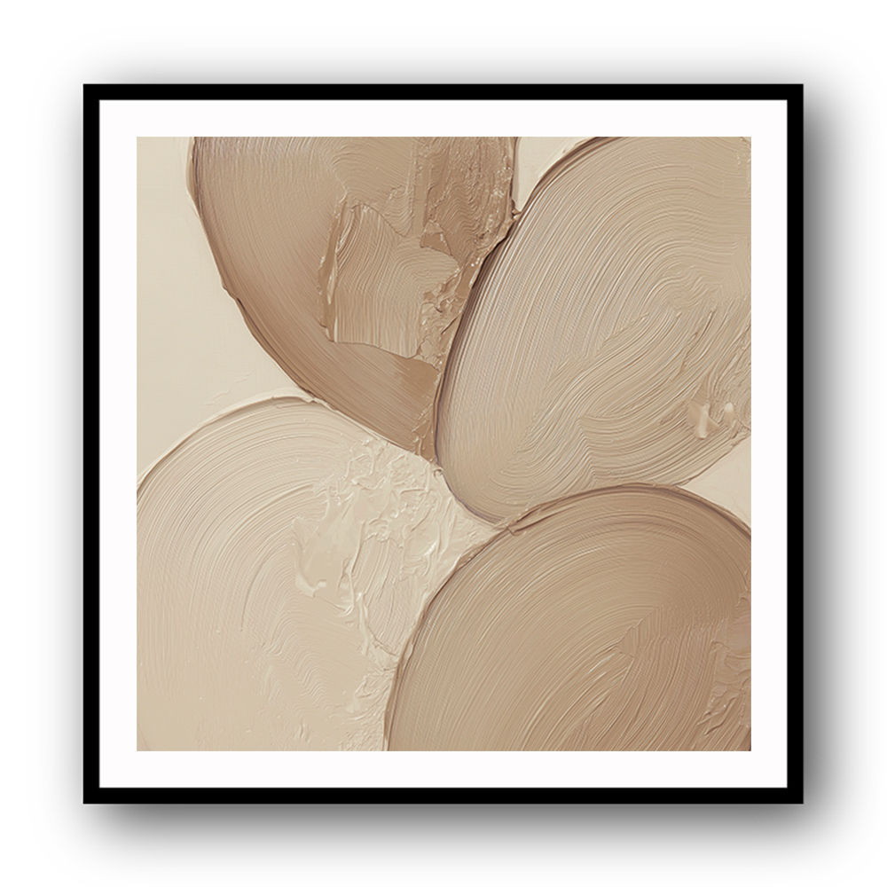 Abstract Minimalist Artwork With Three Large Overlapping Ovals 22