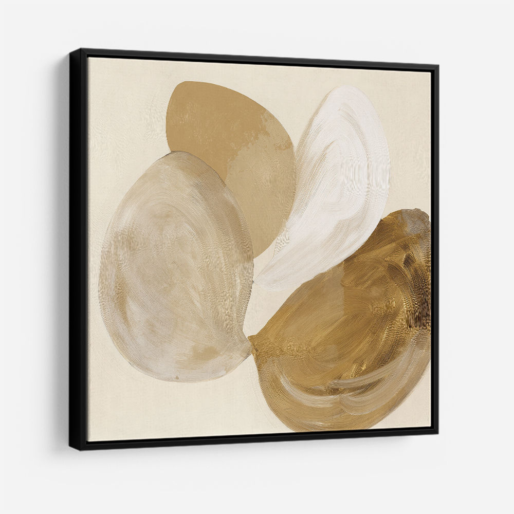 Abstract Minimalist Artwork With Three Large Overlapping Ovals 3