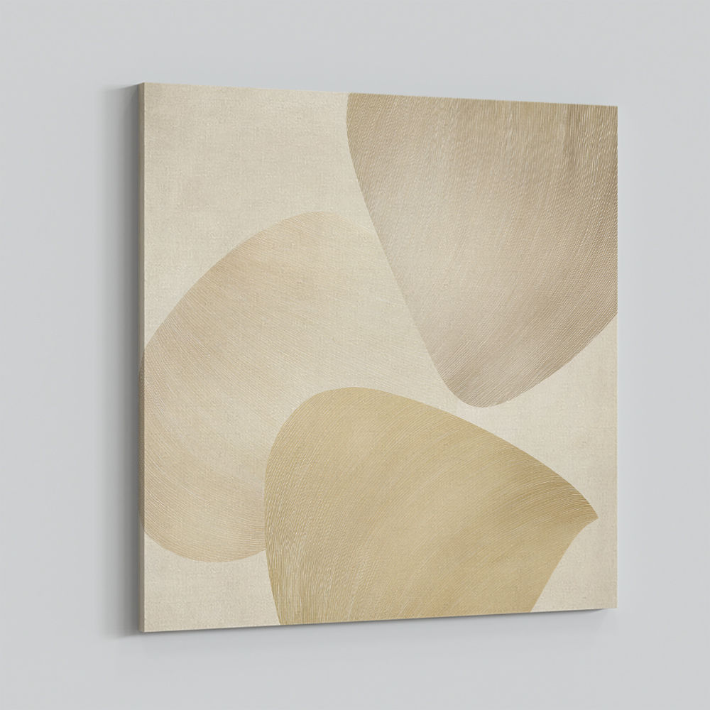 Abstract Minimalist Artwork With Three Large Overlapping Ovals 5