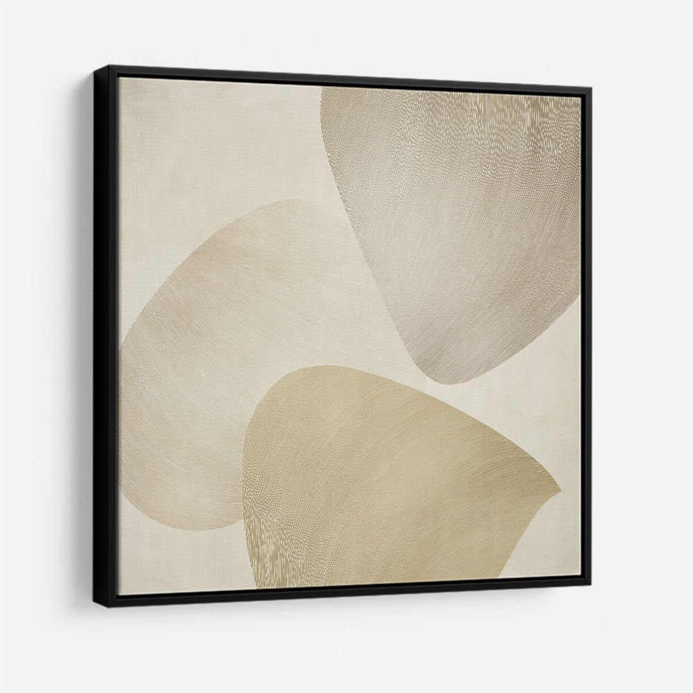 Abstract Minimalist Artwork With Three Large Overlapping Ovals 5