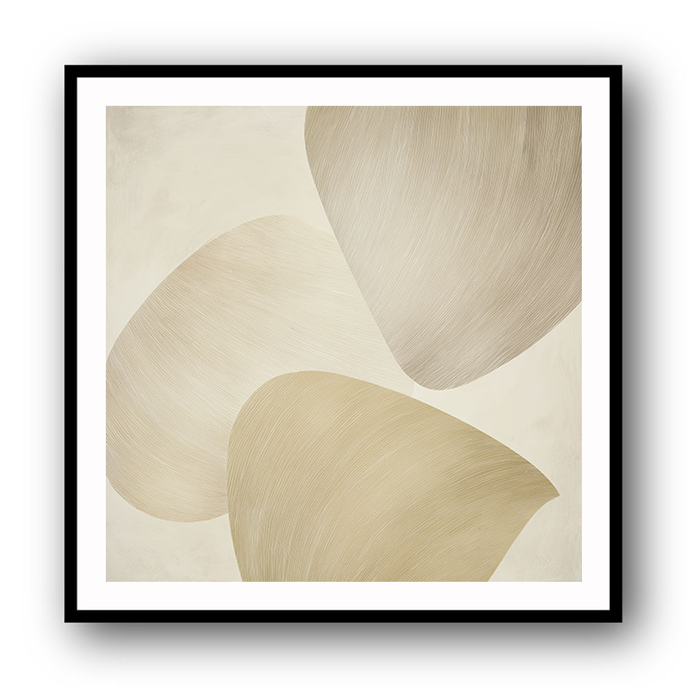 Abstract Minimalist Artwork With Three Large Overlapping Ovals 5
