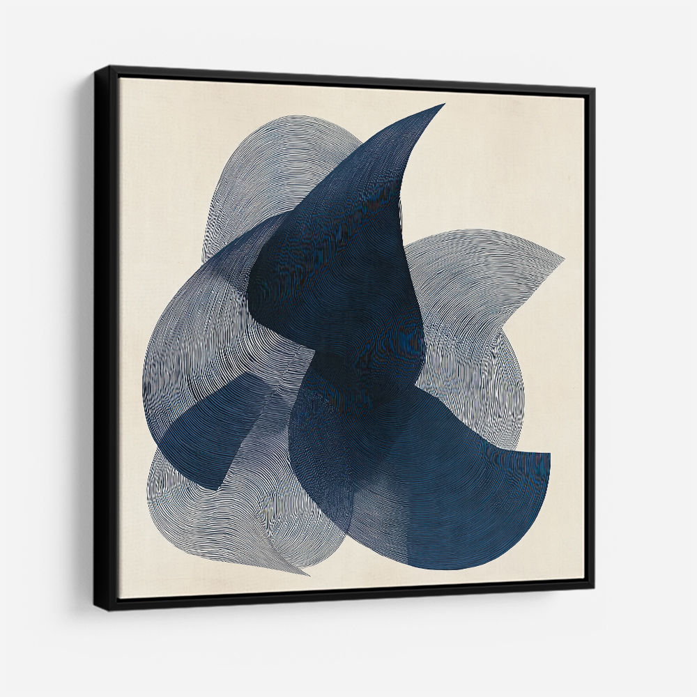 Abstract Minimalist Artwork With Three Large Overlapping Ovals 6