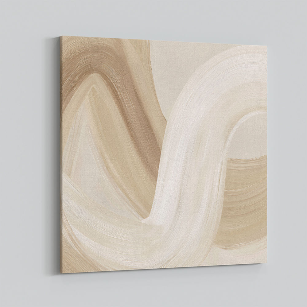 Abstract Minimalist Artwork With Three Large Swirls 8