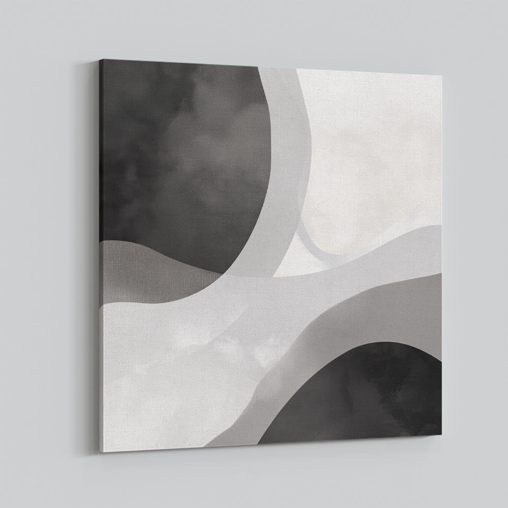 Minimalist Abstract Design With Organic Curved Shape