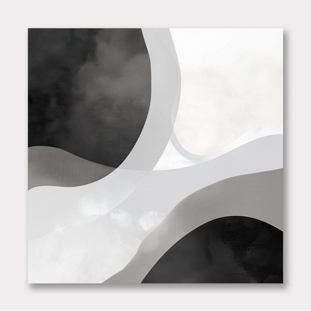 Minimalist Abstract Design With Organic Curved Shape