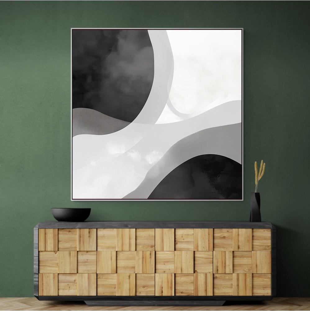 Minimalist Abstract Design With Organic Curved Shape