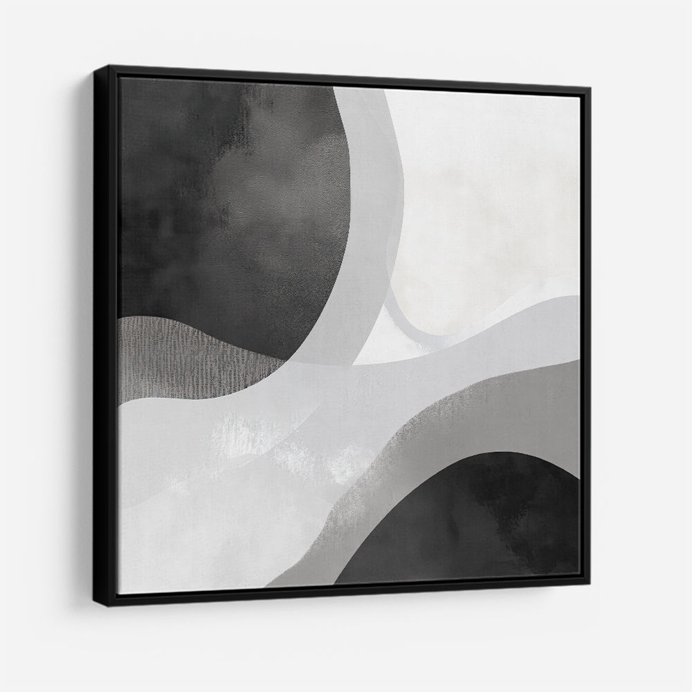 Minimalist Abstract Design With Organic Curved Shape
