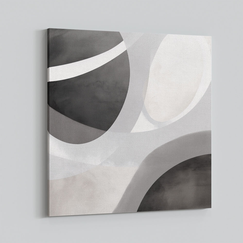 Minimalist Abstract Design With Organic Curved Shape 2