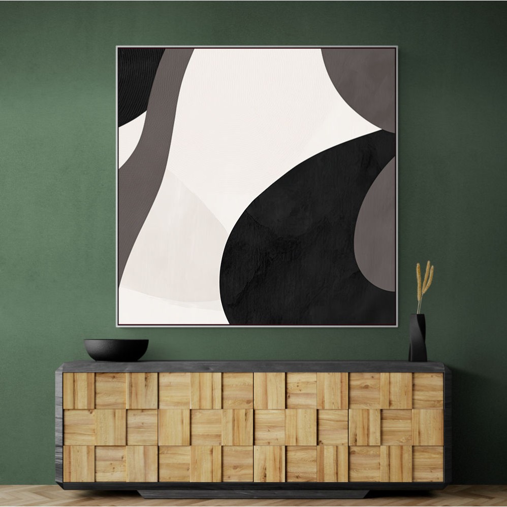 Minimalist Abstract Design With Organic Curved Shape 3