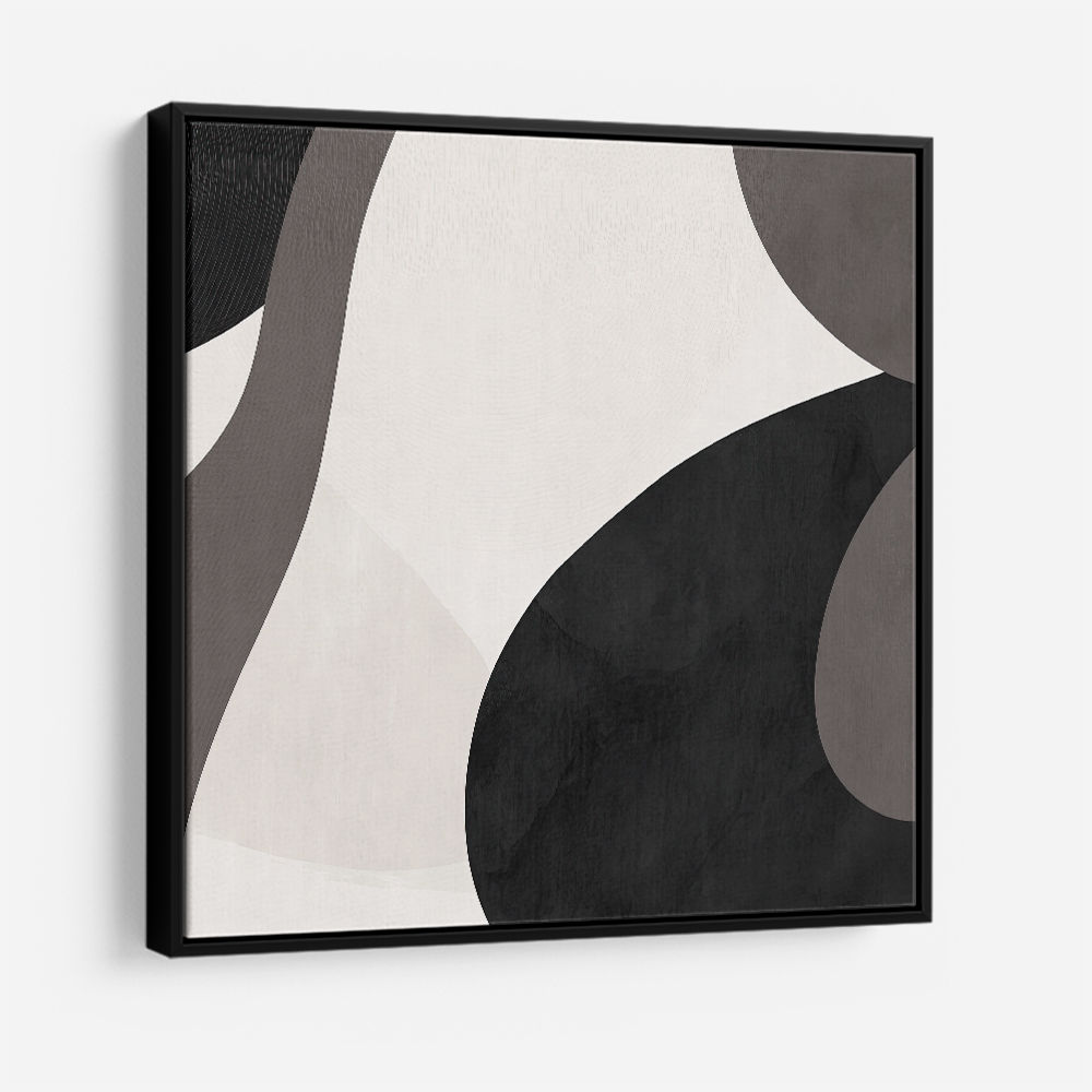 Minimalist Abstract Design With Organic Curved Shape 3