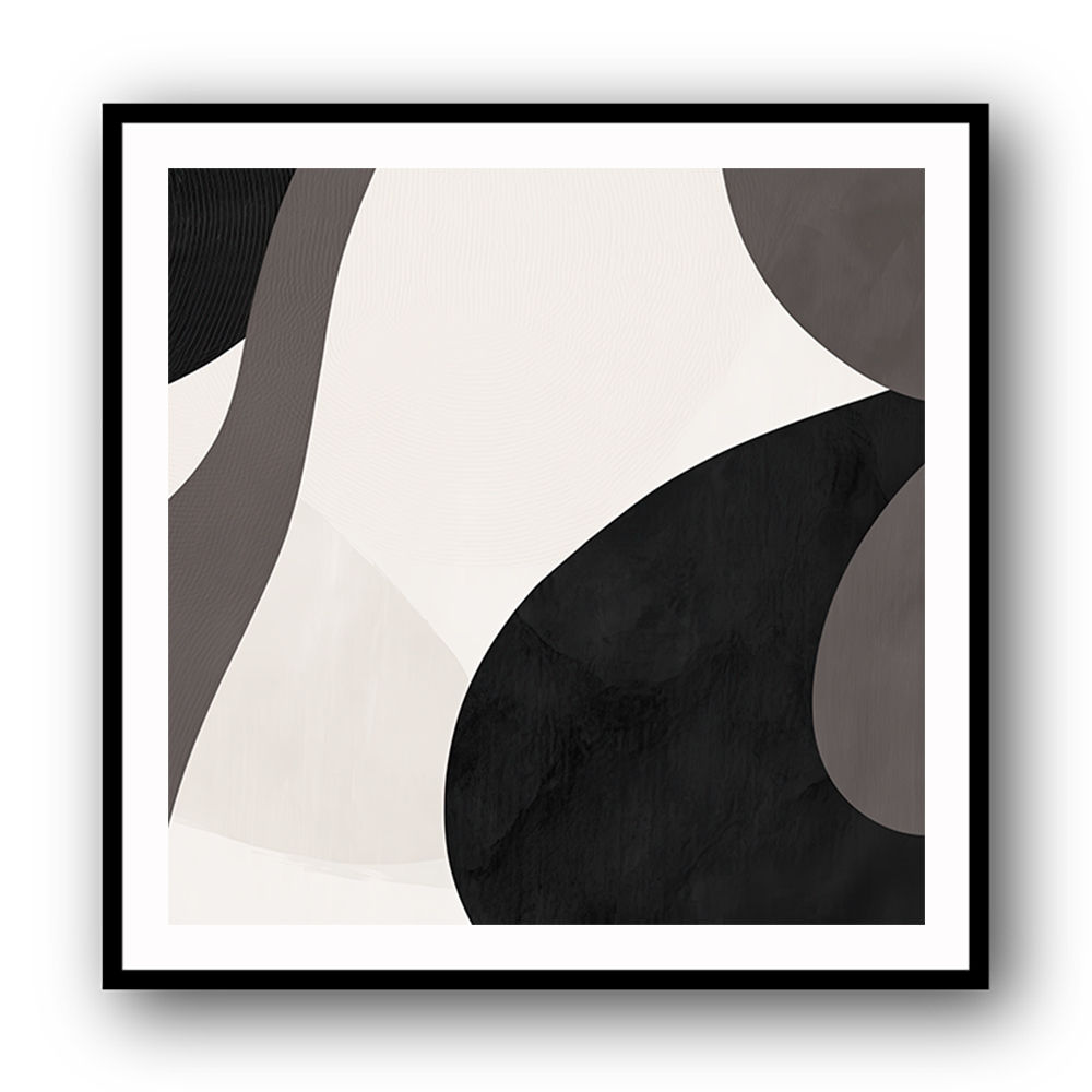 Minimalist Abstract Design With Organic Curved Shape 3