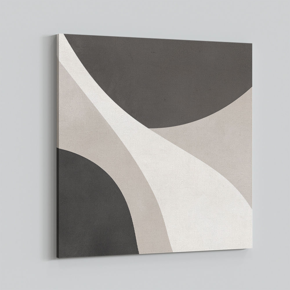 Minimalist Abstract Design With Organic Curved Shape 4
