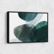 Abstract Minimalist Green Landscape Artwork With Overlapping Ovals 8