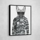 French Bulldog Wearing Sunglasses and Cammo Hoodie