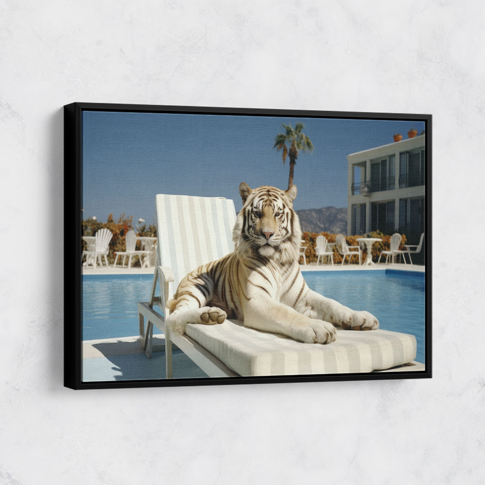 The Lounging Tiger Wall Art