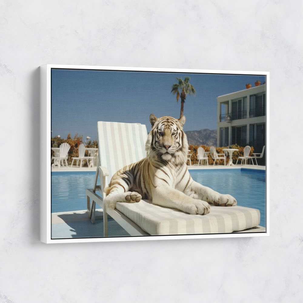 The Lounging Tiger Wall Art