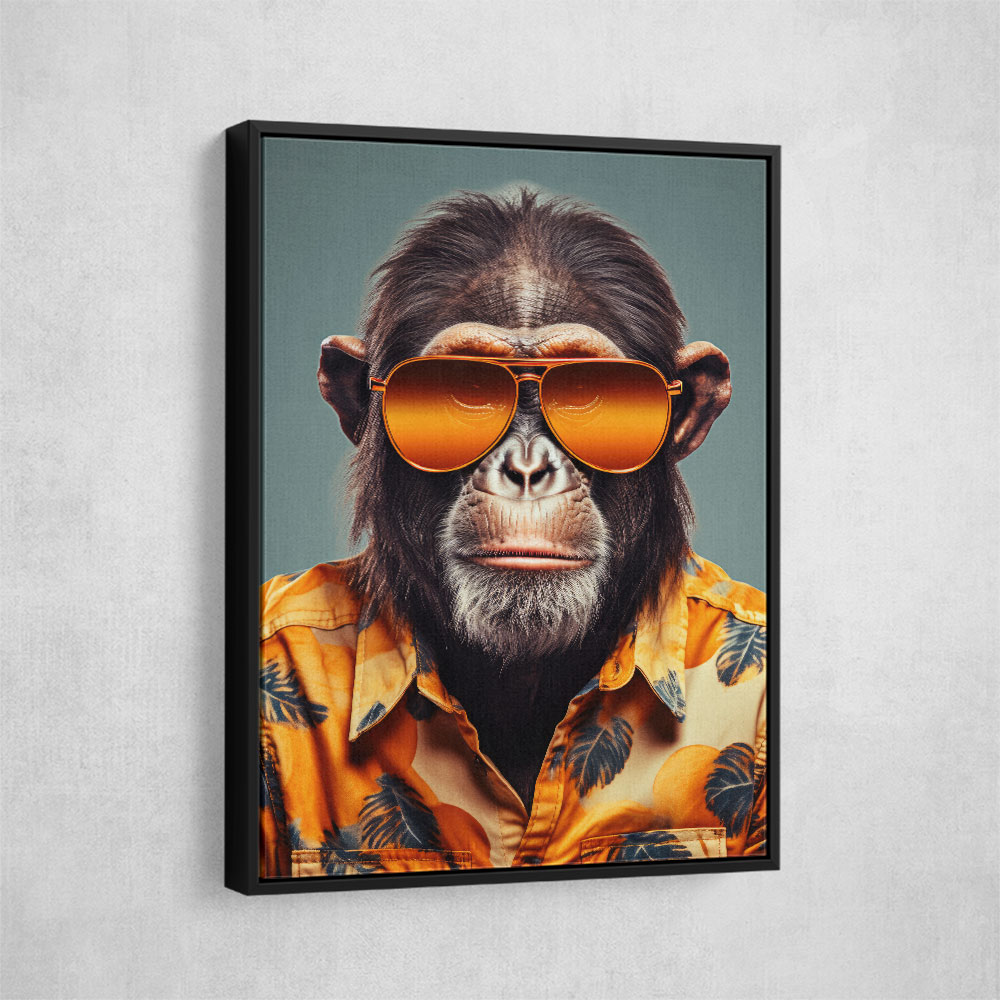 Hawaiian Chimp Wall Art