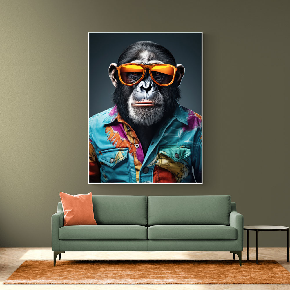 Hawaiian Chimp 2 Wall Art