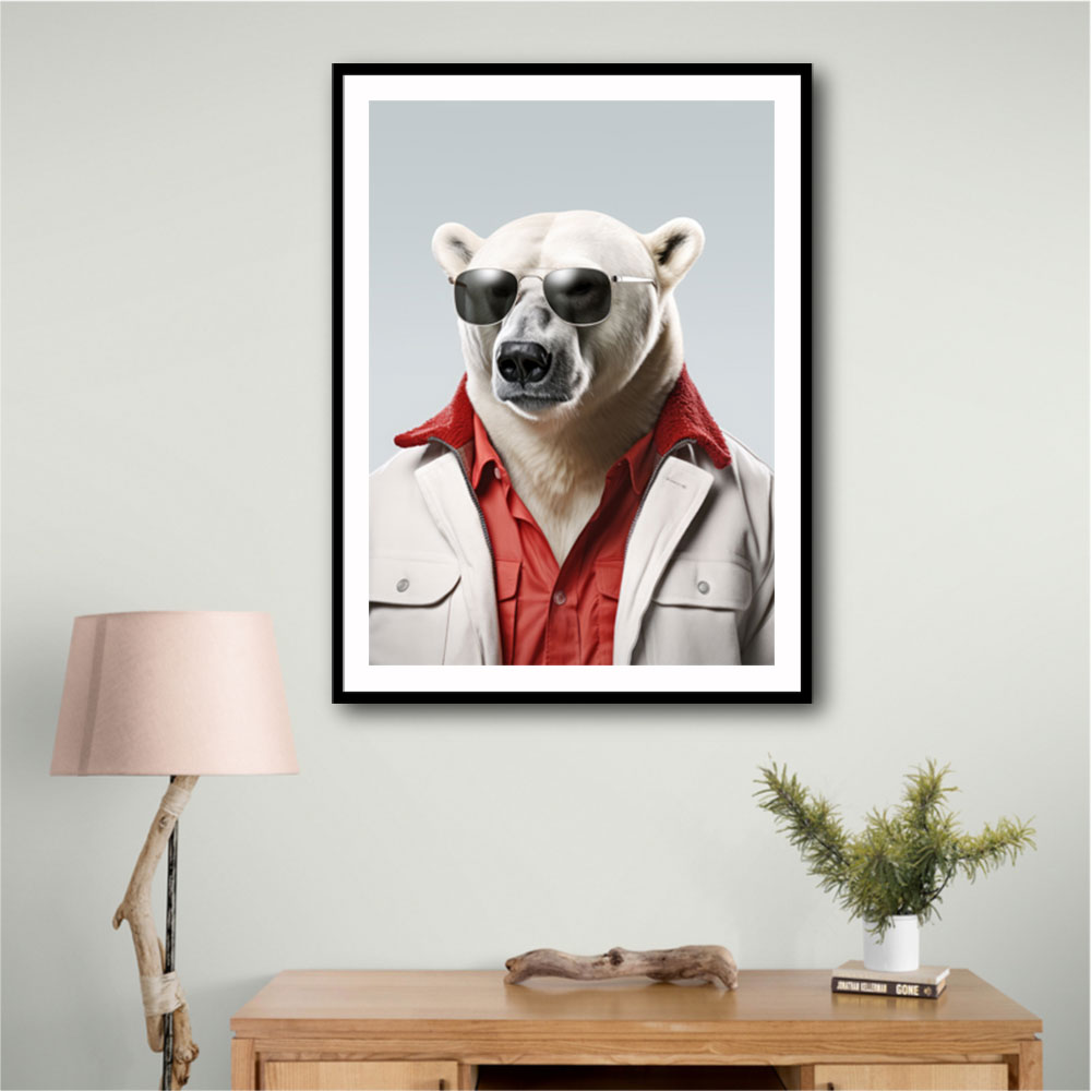 Dope Polar Bear Wall Art
