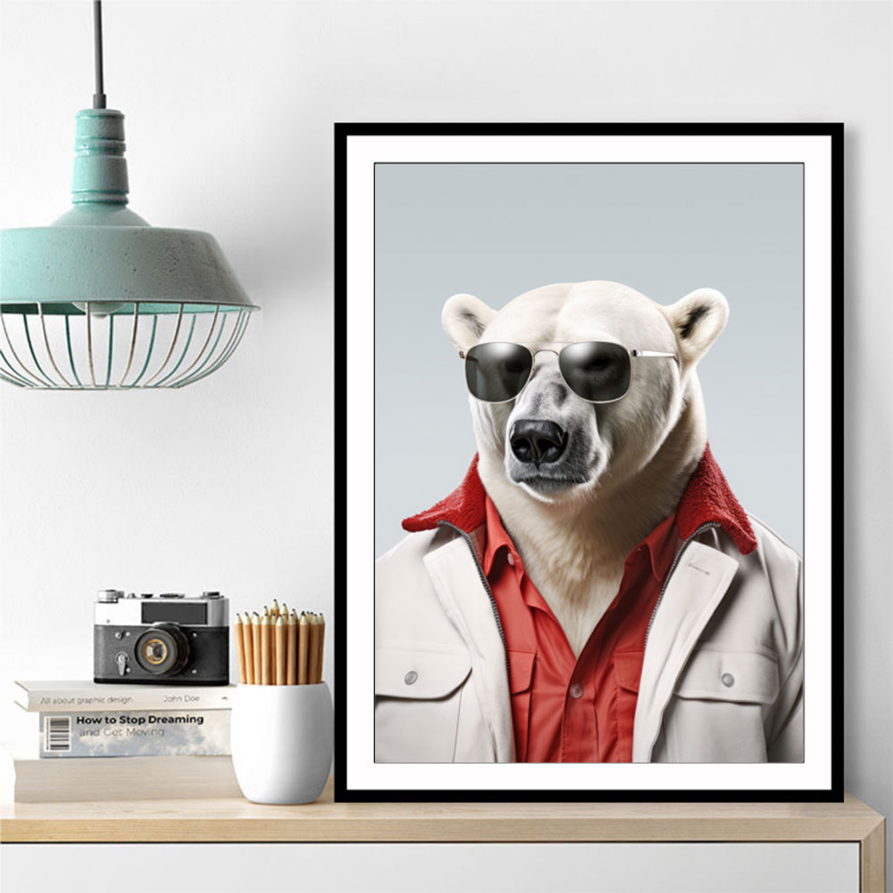 Dope Polar Bear Wall Art