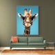 Giraffe In Glasses Wall Art