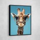 Giraffe In Glasses Wall Art