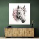 Arabian Horse with Flowers Wall Art