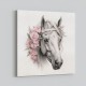 Arabian Horse with Flowers Wall Art