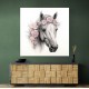 Arabian Horse with Flowers 2 Wall Art