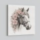 Arabian Horse with Flowers 3 Wall Art