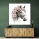Arabian Horse with Flowers 3 Wall Art