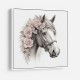 Arabian Horse with Flowers 3 Wall Art