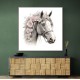 Arabian Horse with Flowers 4 Wall Art