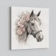 Arabian Horse with Flowers 5 Wall Art