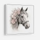 Arabian Horse with Flowers 5 Wall Art