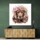 Cocker Spaniel Flowers Wall Art