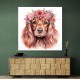 Cocker Spaniel Pink Flowers 2 Wall Art