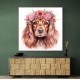 Cocker Spaniel Pink Flowers 2 Wall Art