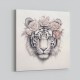 Tiger in Pink Flowers Wall Art