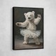 Baby Polar Bear Dancing in a White Tutu Wall Art