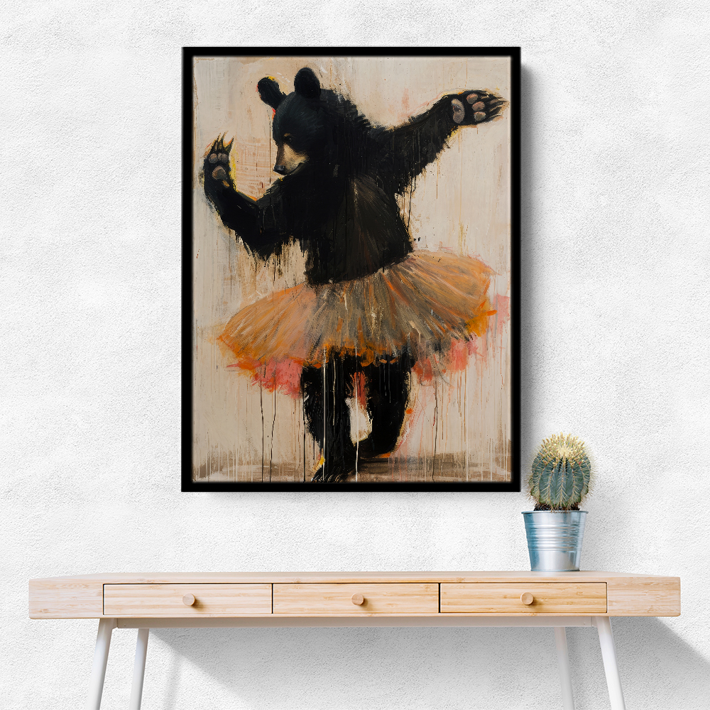 Black Bear Dancing in a Tutu