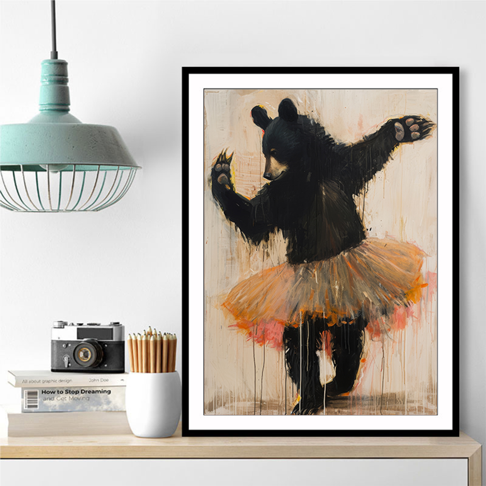 Black Bear Dancing in a Tutu