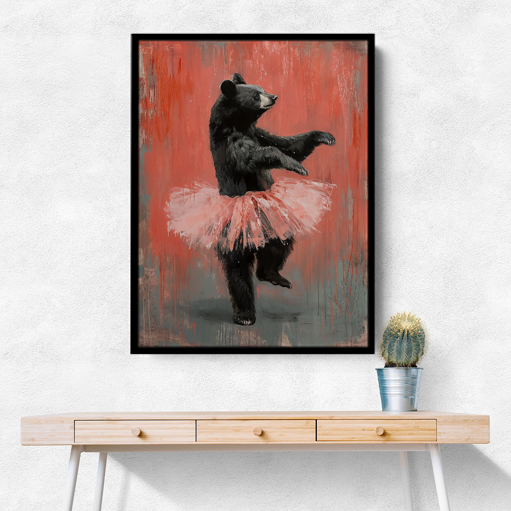Black Bear Tutu Dancer In Red
