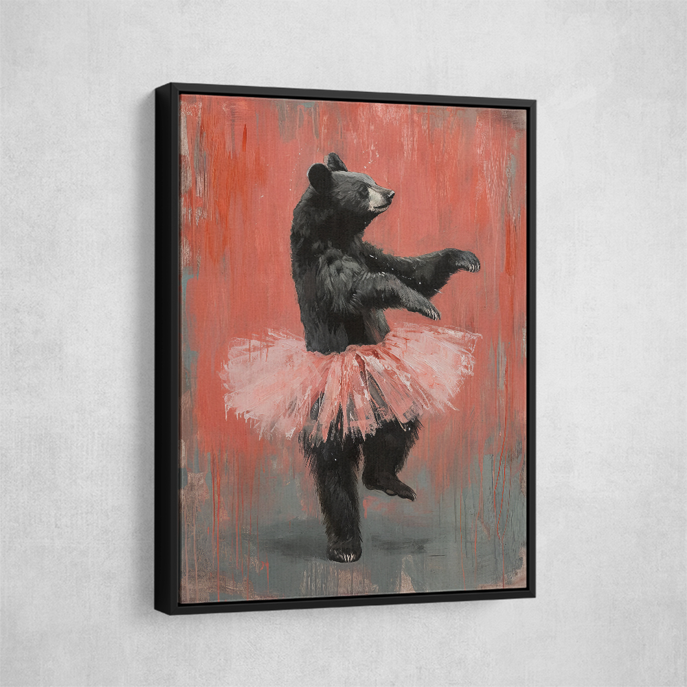 Black Bear Tutu Dancer In Red